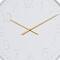 White Contemporary Cottage Metal Wall Clock